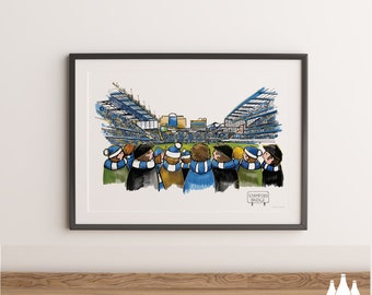 AVFTT: Chelsea, Stamford Bridge  - Football Stadium - Illustrated Tribute - Fine Art Print