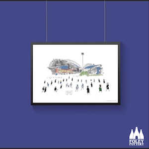 FFG: Huddersfield Town FC - MatchDay@Kirklees - Stadium - Illustrated - Tribute - Fine Art Print