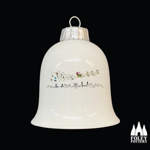 XMAS: Santa Skyline - Ilustrado - Homenaje - Porcelana fina - Campana