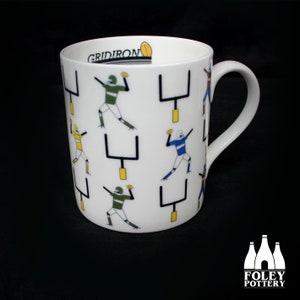 GI: Football americano - ispirato - illustrato - Tributo - (Cartone animato) - FineBone China - tazza