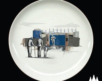FFG: 'Thanks for the memories' - MatchDay@GoodisonPark - Stadium - Illustrated -  - Fine bone china - Coupe Plate