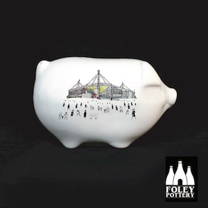 FFG: Preston North End FC - MatchDay@DeepdaleStadium - Tribute - Fine Bone china - Pig Money Box