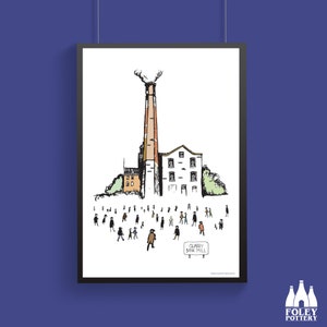 GB: Quarry Bank Mill - Styal - Cheshire - Manchester -  Wilmslow - ( Inspired ) - Illustrated - Tribute - Fine Art Print