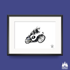 MRL: Motorcycle Racing Legend - Roy Francis - CR92 Chis Honda #4 Thruxton - (Illustrated ) - () - Fine Art Print