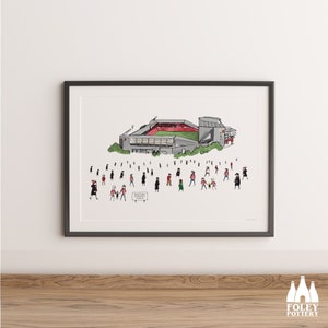 FFG: Brentford FC – Community – Football Stadion (Spieltag) (Inspiriert) – (Illustriert) – Tribute – Fine – Art Print