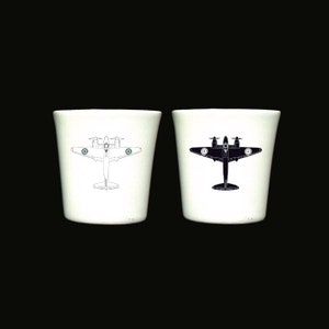 APC: Mosquito, Aeroplane, Aircraft, Aviation, Inspired Illustrated - Fine bone China  - Egg Cup