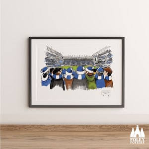 AVFTT: Everton, Goodison Park  - Football Stadium - Illustrated Tribute - Fine Art Print