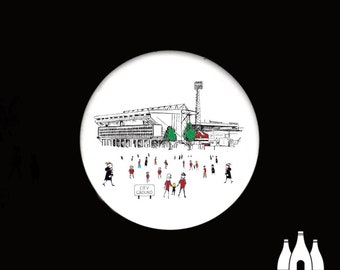 FFG: Nottingham Forest FC - MatchDay@CityGround - Stadium - Illustrated -  - Ceramic Coaster