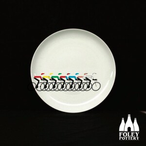 V: Cycling  - Peleton - Tour de France - ( Inspired ) - Fine Bone china - Plate