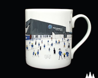 FFG: Macclesfield FC - MatchDay@Leasing.com - Stadium -  - Illustrated -  - Fine Bone China Mug