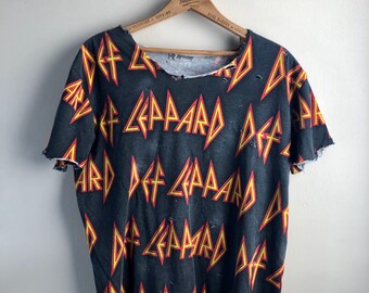 Def Leppard Logo Noir Casquette Nouveau Logo Brodé Heavy Metal NWOBHM