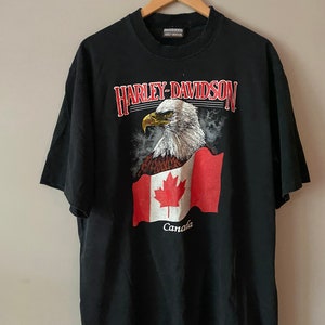 Vintage jaren 80 Harley Davidson motorshirt maat xxl