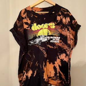 Bleached and distressed Doors band shirt size xxl