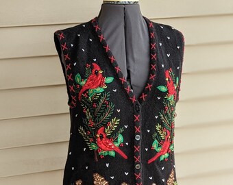Gilet de tapisserie vintage Bobbie Brooks taille petit années 80 années