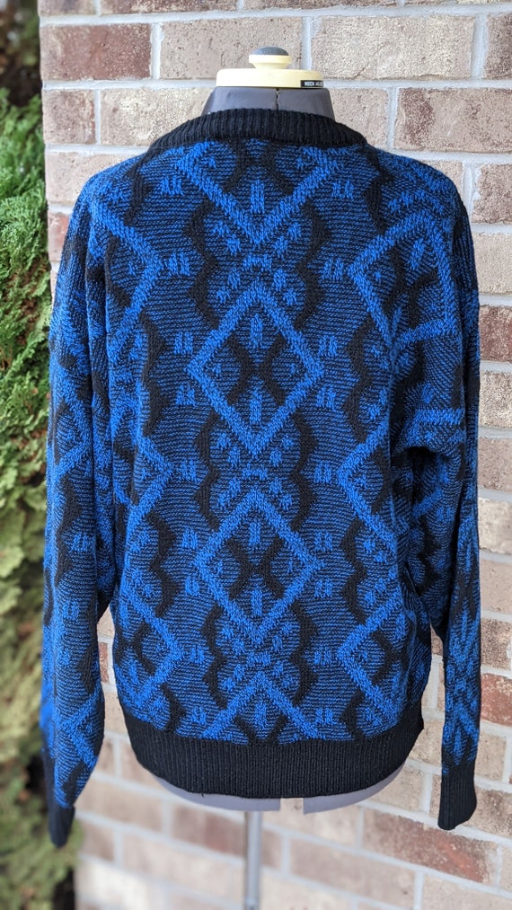 Vintage 80s- 90s- Graphix Men's Sweater- Geometri… - image 5