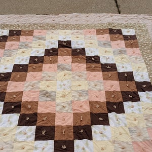 Vintage 70s- Quilt- That 70's Quilt- Patchwork- Handmade
