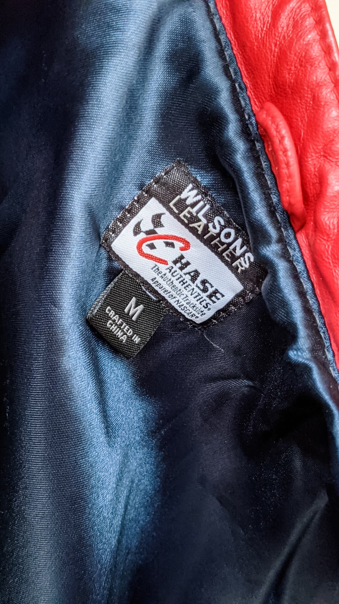 Vintage 90s- Leather Jacket- NASCAR- Sport- Racing Jacket- Jeff