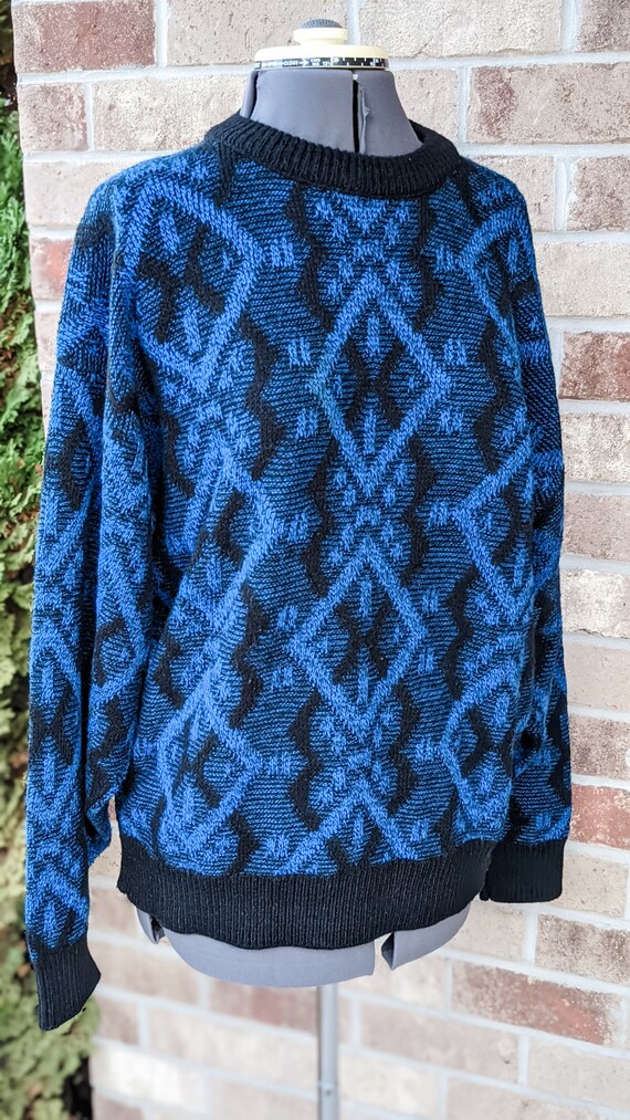 Vintage 80s- 90s- Graphix Men's Sweater- Geometri… - image 6