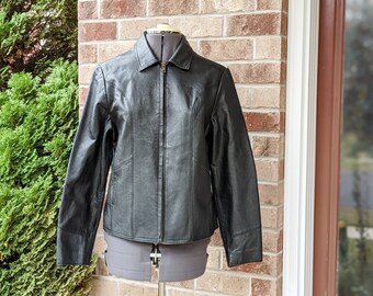 gap leather jacket womens