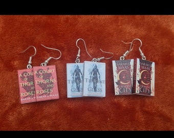 Book earrings