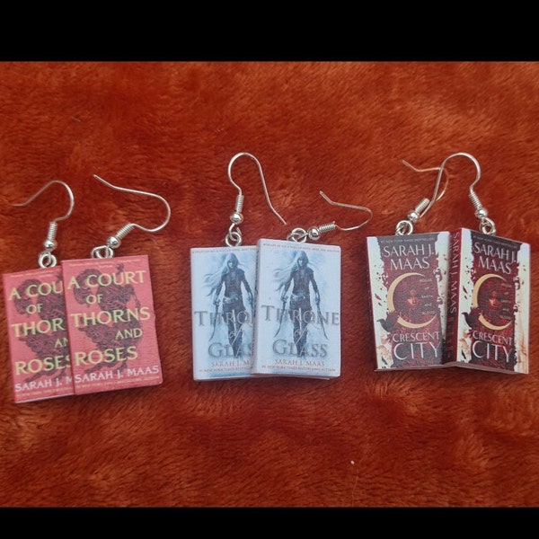 Book earrings