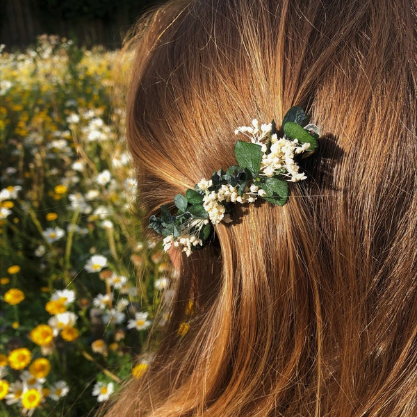 Barrette Fleurie CARO pour adultes et enfants, Accessoire quotidien Mariage et Baptême