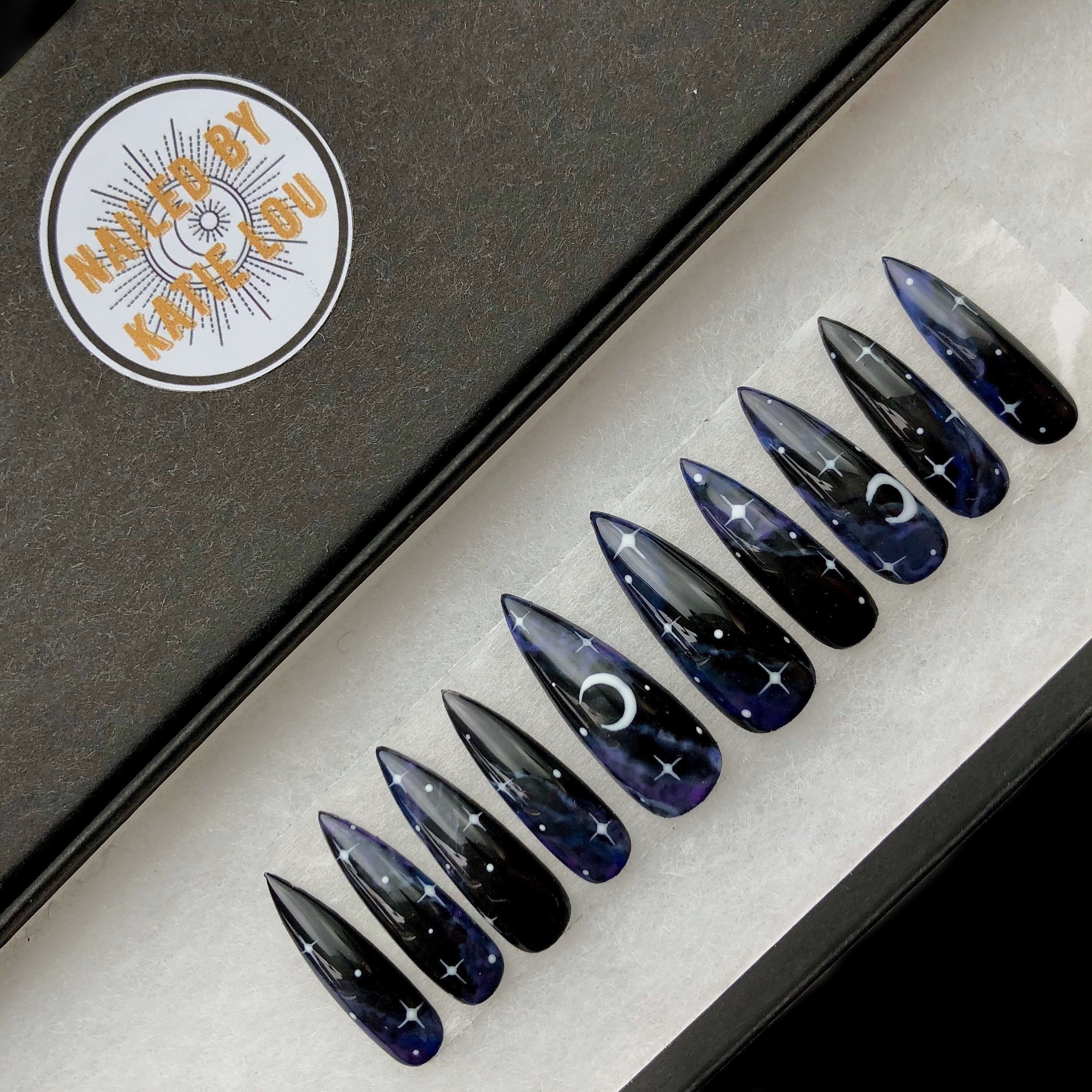 Nightfall • press on nails/stick on nails/glue on nails/fake nails/fa…