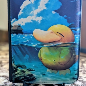 pokemon card binder etsy Painted Pokeman Custom Pokemone Binder - Etsy