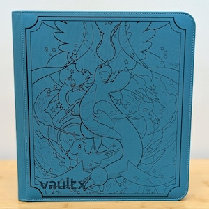 Mega Dragonite ex Inspired Laser Engraved Binder | 12 Pocket|  TCG Storage | Pokemon Storage | Card Supplies