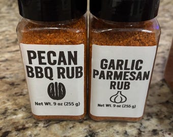 Pecannoot BBQ Rub | Knoflook-parmezaanse kaas, 9oz