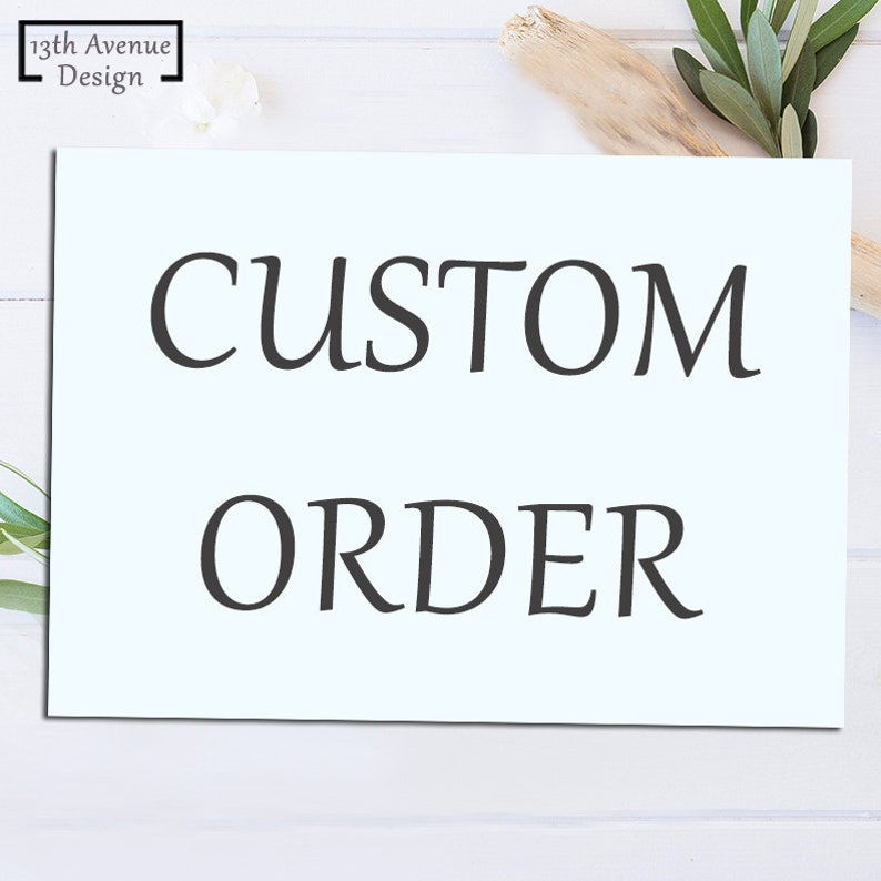 Custom Order Custom Iron on Transfer Designs Etsy