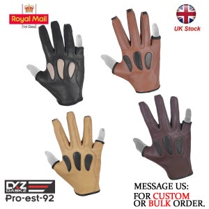 Italian Premium archers leather 3 full finger right hand glove"top Quality gloves