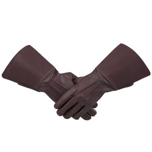 Gantelets / GANTS en cuir souple Piper drummer chevalier templier neufs image 10