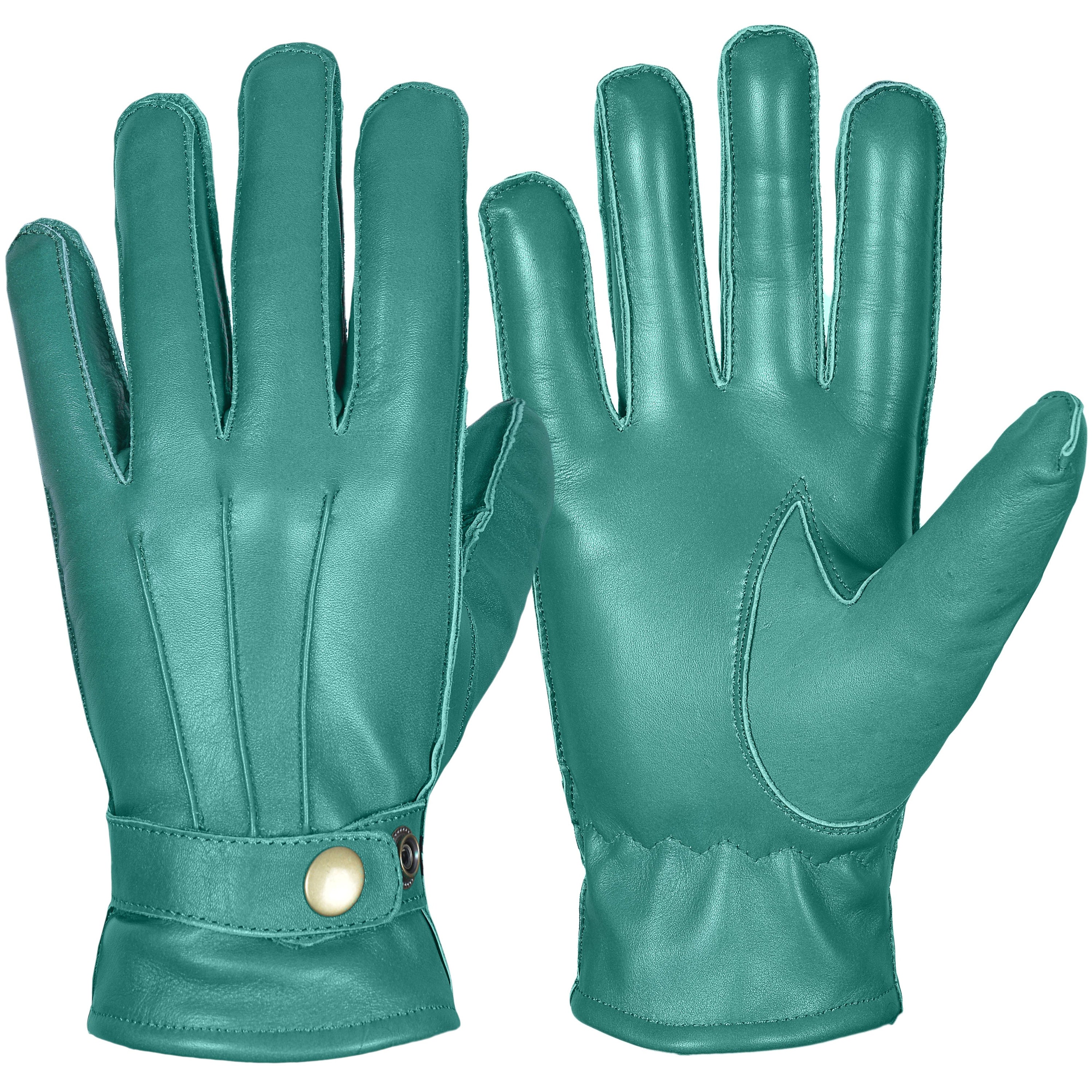 Mens Leather Gloves soft lined fleece winter warm outdoor Etsy