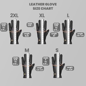 Aniline Leather Mens Gloves: Fleece Lined Winter Warm Gloves image 2