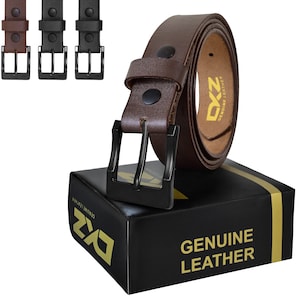 Leather belts 100% genuine Black / Brown 30”to 72” waist sizes (art-b-06)