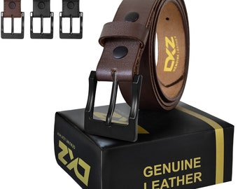 Leather belts 100% genuine Black / Brown 30”to 72” waist sizes (art-b-06)