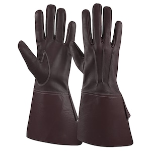 Gantelets / GANTS en cuir souple Piper drummer chevalier templier neufs Darkbrown Gloves