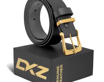 Leather belt 100% genuine Black / Brown 30”to 64” waist sizes