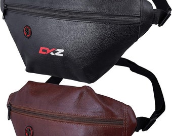 Dkz Real Leather Fashion Phone Pouch Belt Bag Shoulder Waist Pack Cross body