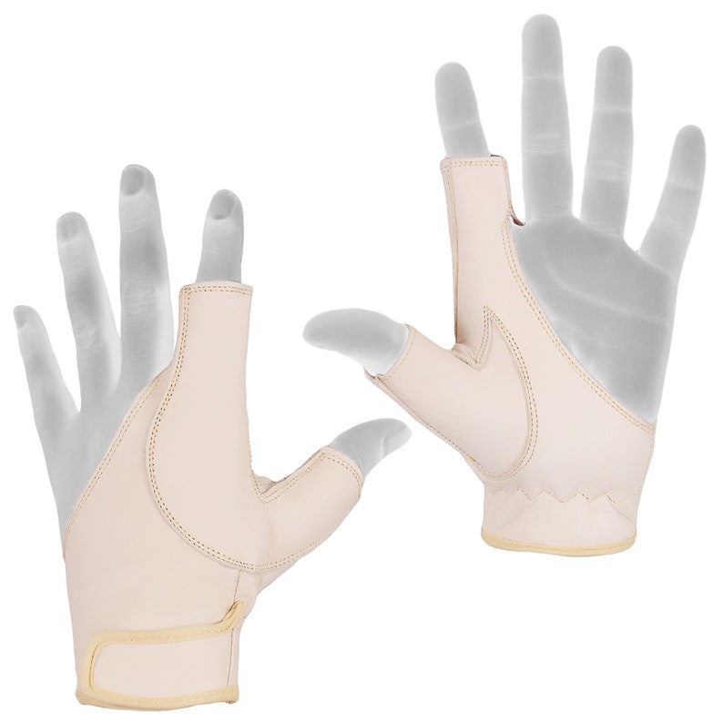 Archery Bow Glove left&Right hand black,brown,beige,dark brown brand New Beige (Left Hand)
