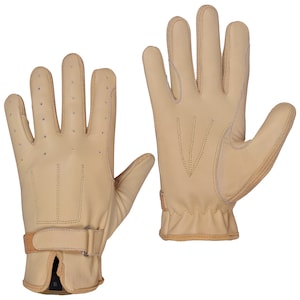 Horse Riding Gloves 100% Genuine Premium Leather Quality New Beige