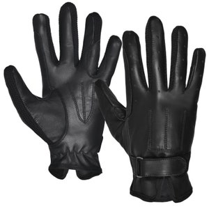 Horse Riding Gloves 100% Genuine Premium Leather Quality New Black