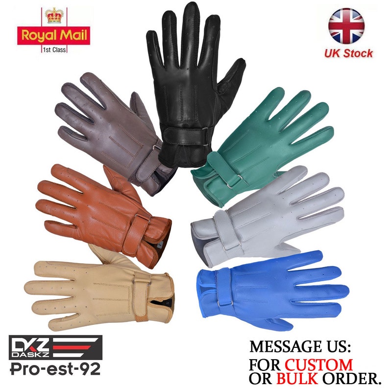 Horse Riding Gloves 100% Genuine Premium Leather Quality New image 1