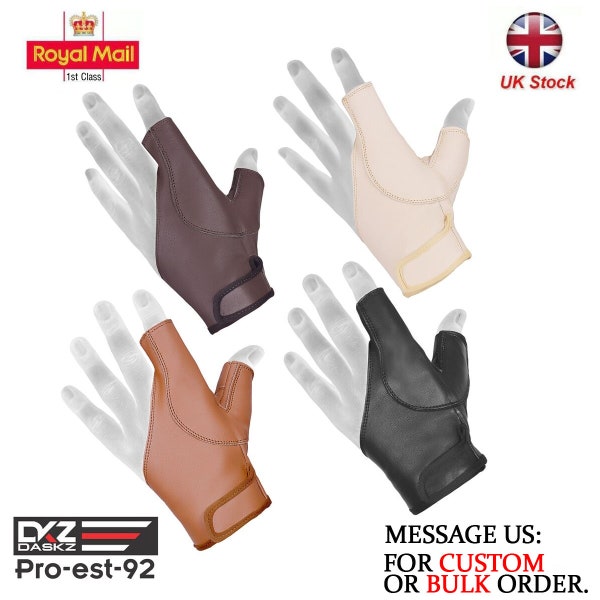 Archery Bow Glove left&Right hand black,brown,beige,dark brown "brand New"
