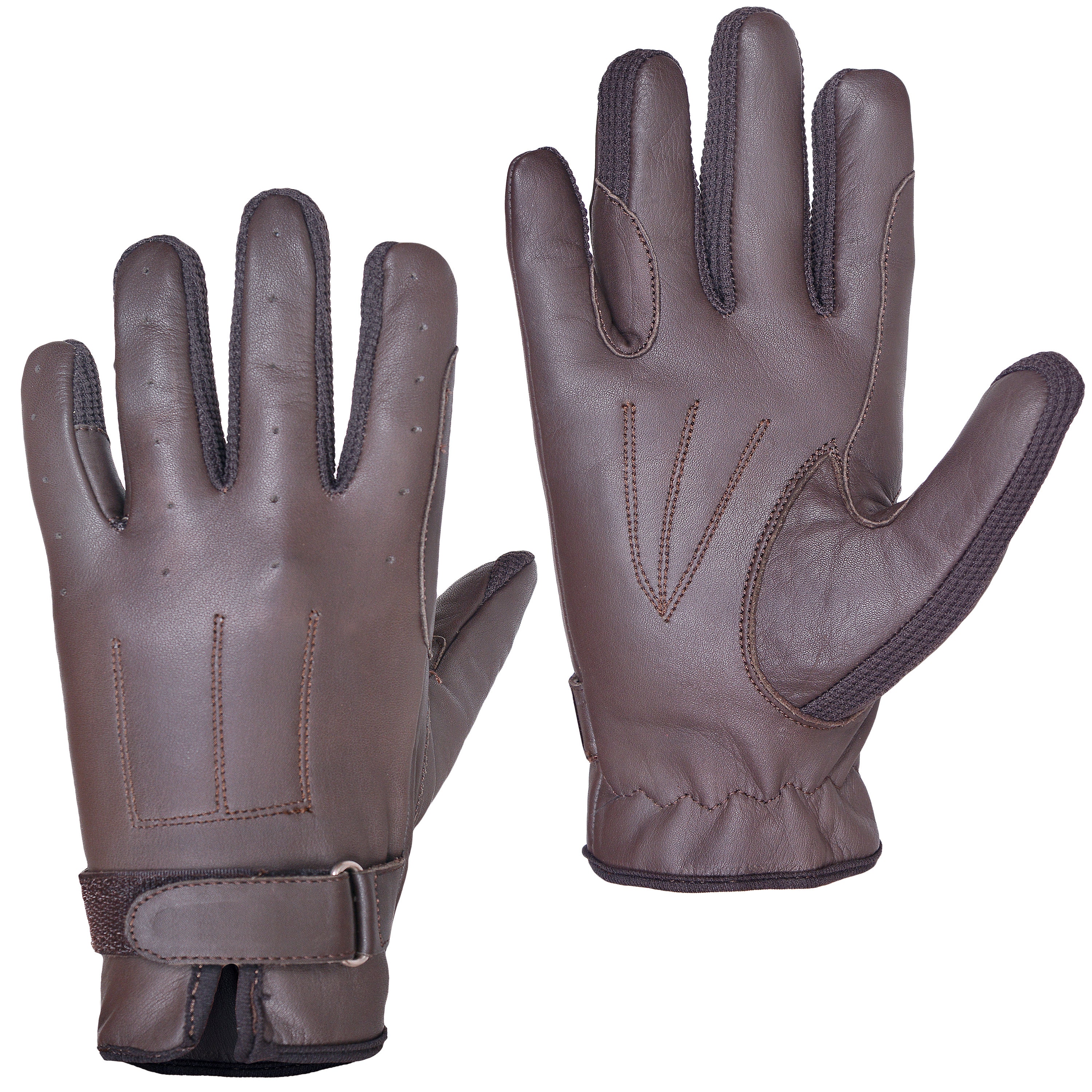 ladies leather horse riding gloves