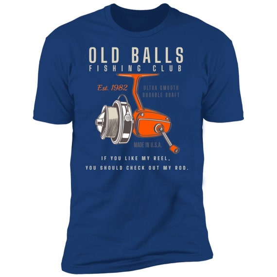 Funny Fishing Birthday Gift for Men, Old Balls Fishing Club Est. 1982, Funny 40th Birthday Gift for Fisherman, Fishing T-shirt for Dad