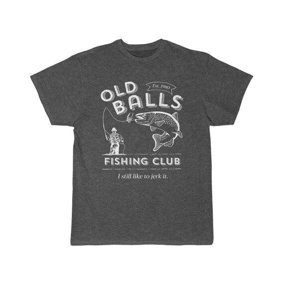 Men's 40th Birthday Gift for Fishing Lover, Old Balls Fishing Club, Born in 1980, Over The Hill Old Fart Gag Gift, Funny Fly Fishing Gift