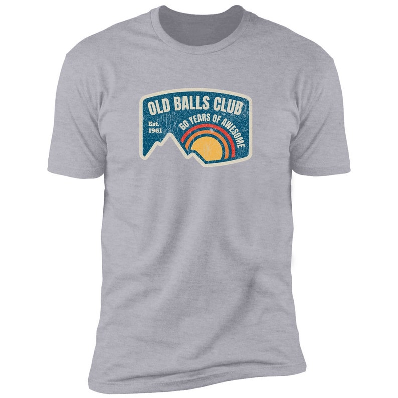 Mens Old Balls Club 60th Birthday Gift Retro 1961 60 Years Awesome T-Shirt