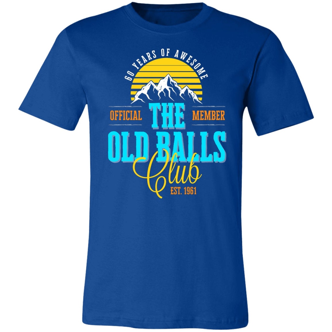 Men's Old Balls Club 60th Birthday Born 1961 for Men's 60th
